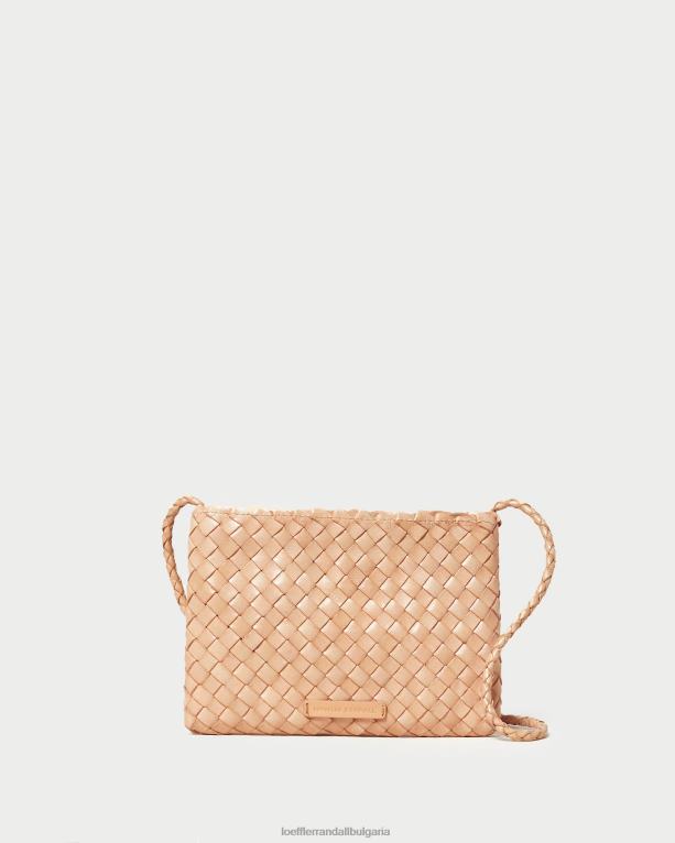 чанти пустинен пясък Loeffler Randall N248X325 Жени марисон тъкано кръстосано тяло