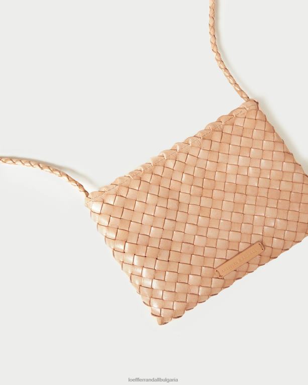 чанти пустинен пясък Loeffler Randall N248X325 Жени марисон тъкано кръстосано тяло