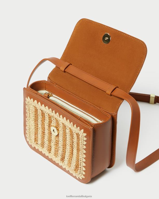 чанти натурален/кафяв/коняк Loeffler Randall N248X328 Жени kenton плетено кръстосано тяло