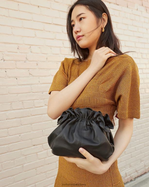 чанти черна напа Loeffler Randall N248X336 Жени мини торбичка willa