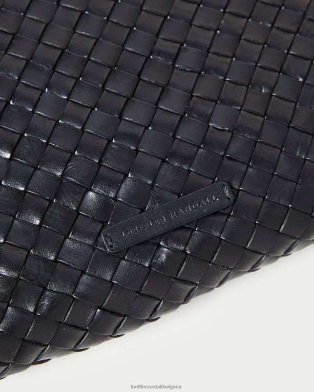 чанти черен Loeffler Randall N248X352 Жени мариса плосък тъкан съединител