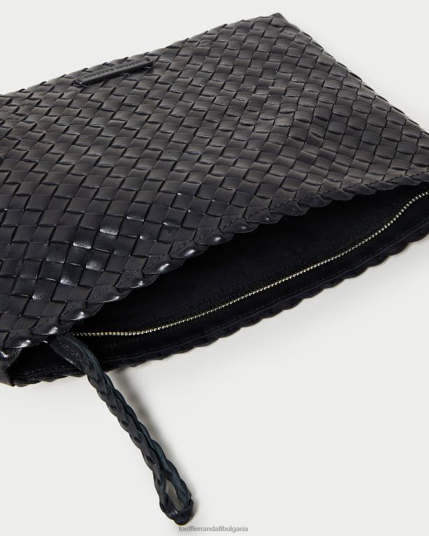 чанти черен Loeffler Randall N248X352 Жени мариса плосък тъкан съединител