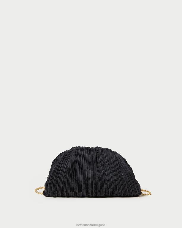 чанти черен Loeffler Randall N248X354 Жени bailey плисиран куполен съединител