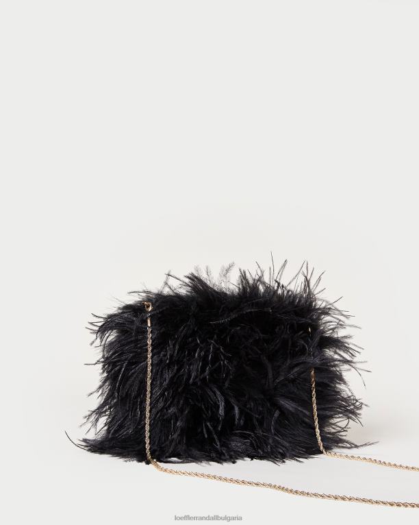чанти черен Loeffler Randall N248X361 Жени zahara мини чанта от пера