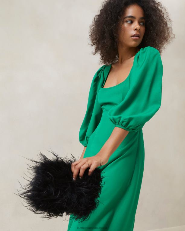 чанти черен Loeffler Randall N248X361 Жени zahara мини чанта от пера