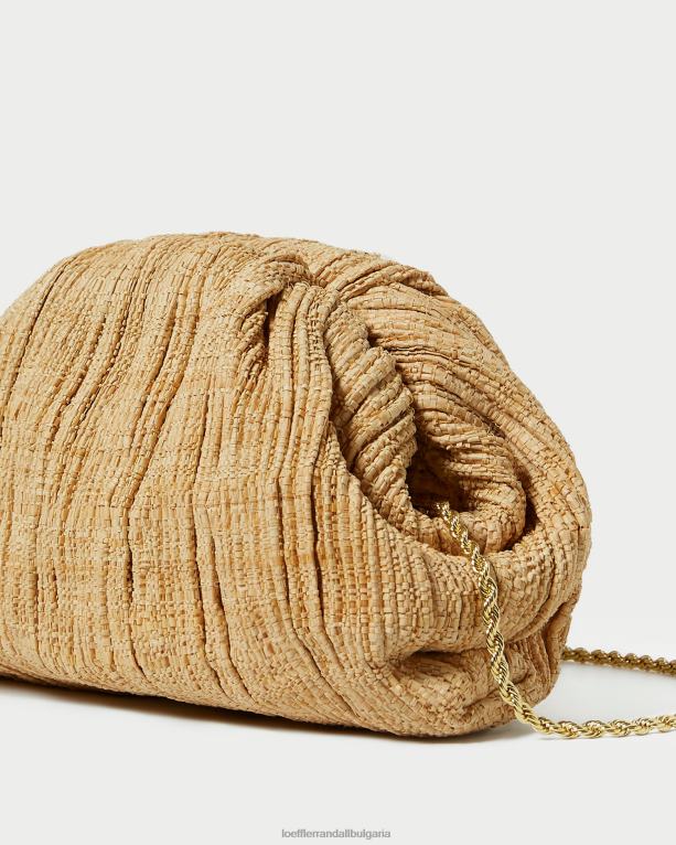 чанти естествено Loeffler Randall N248X367 Жени bailey плисиран куполен съединител