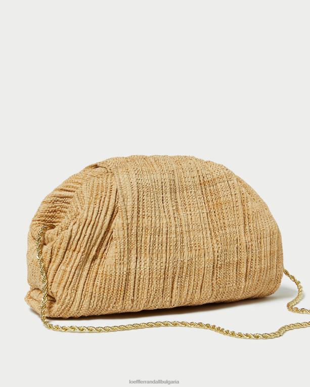 чанти естествено Loeffler Randall N248X367 Жени bailey плисиран куполен съединител