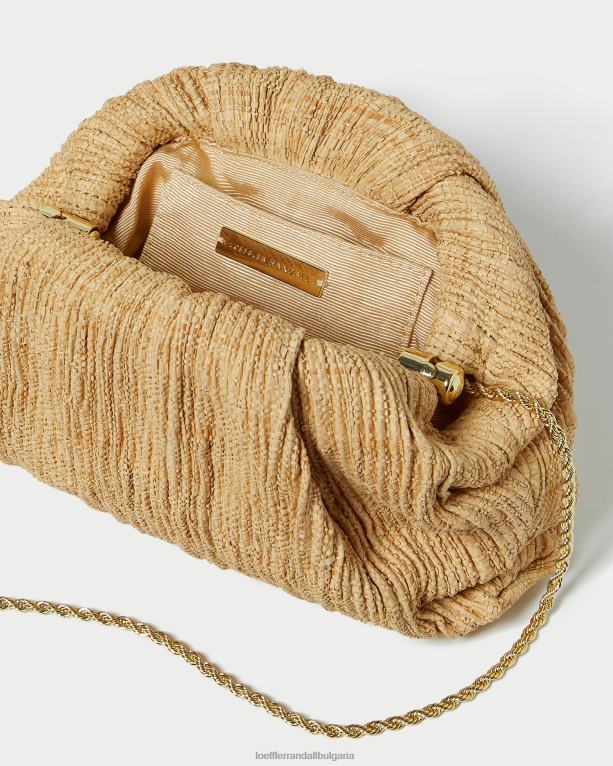 чанти естествено Loeffler Randall N248X367 Жени bailey плисиран куполен съединител