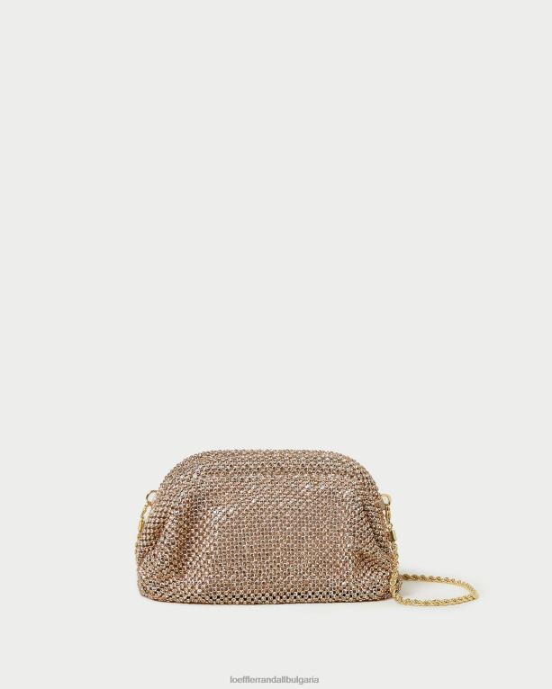 чанти светла праскова Loeffler Randall N248X369 Жени мини чантичка doris diamante