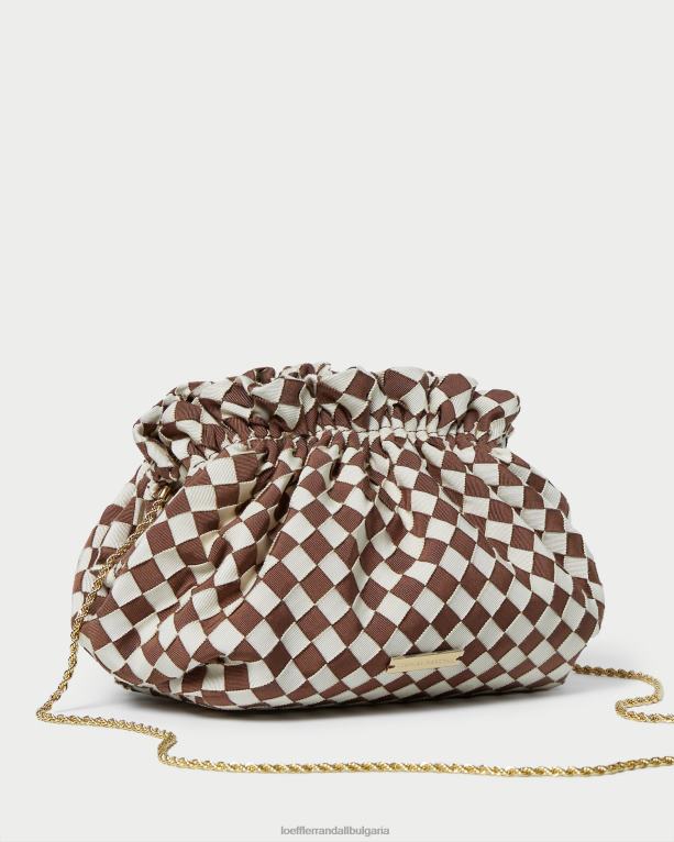 чанти кафяво/кремаво Loeffler Randall N248X383 Жени мини торбичка willa