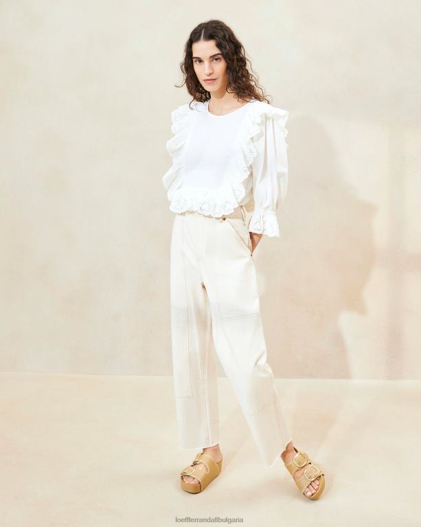 дрехи сметана Loeffler Randall N248X215 Жени панталон на Рой Карпентър