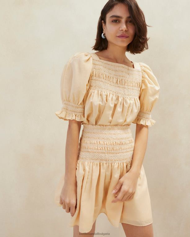 дрехи пясък/екрю Loeffler Randall N248X238 Жени пушена пола Gilles