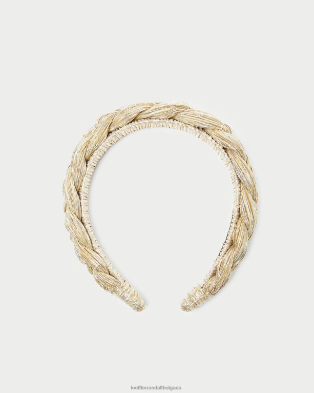 аксесоари злато Loeffler Randall N248X139 Жени люлякова плетена лента за глава
