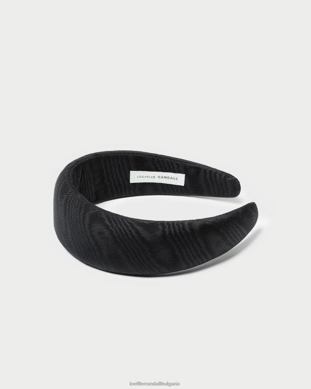 аксесоари черен моар Loeffler Randall N248X148 Жени белами лента за глава