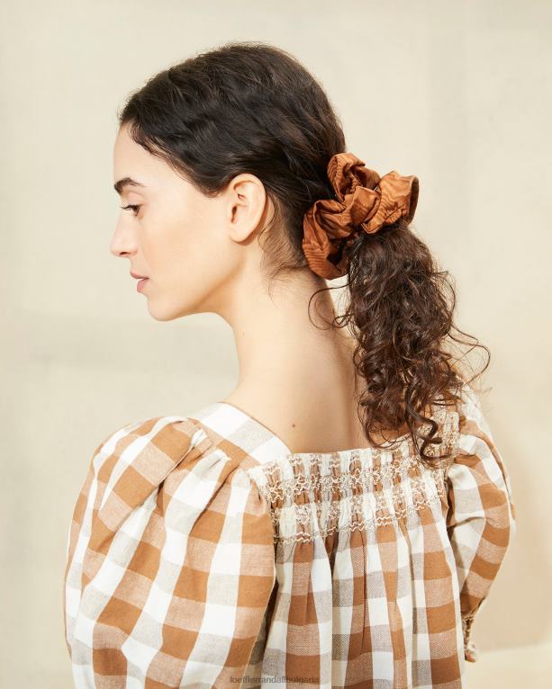 аксесоари индийско орехче Loeffler Randall N248X158 Жени огромна дамаска за коса astrid