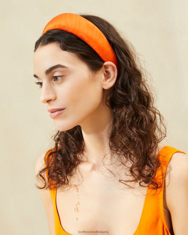 аксесоари мандарина Loeffler Randall N248X159 Жени белами моар лента за глава