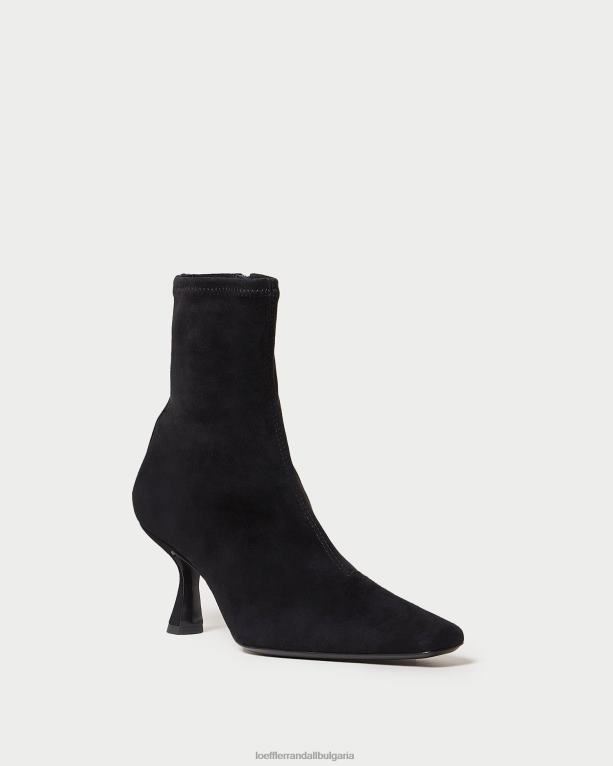 обувки черен Loeffler Randall N248X289 Жени велурени извити ботуши thandy