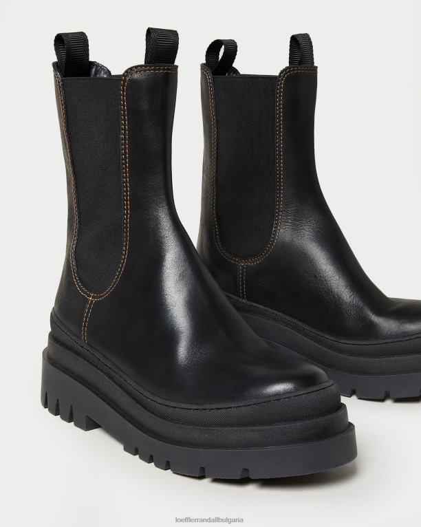 обувки черен Loeffler Randall N248X291 Жени карлота ботуш с буци