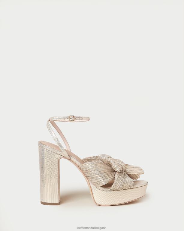 обувки платина Loeffler Randall N248X16 Жени natalia платформа лък ток