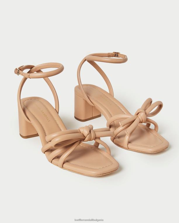 обувки дюна Loeffler Randall N248X19 Жени сандал със среден ток с лък mikel