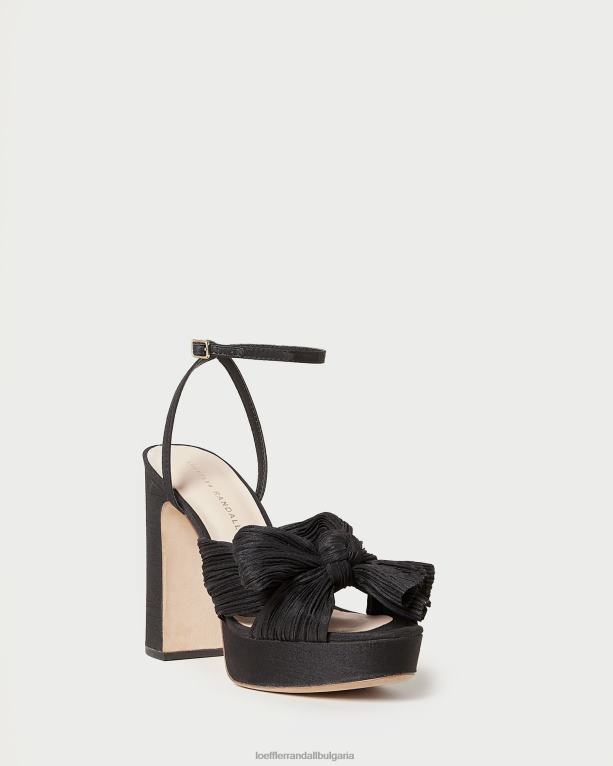 обувки черен Loeffler Randall N248X23 Жени natalia платформа лък ток