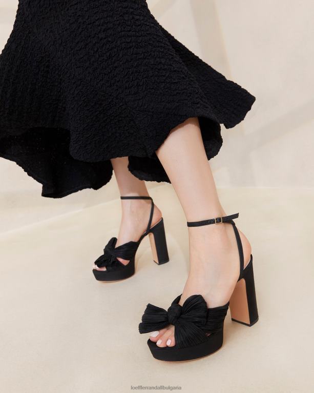 обувки черен Loeffler Randall N248X23 Жени natalia платформа лък ток