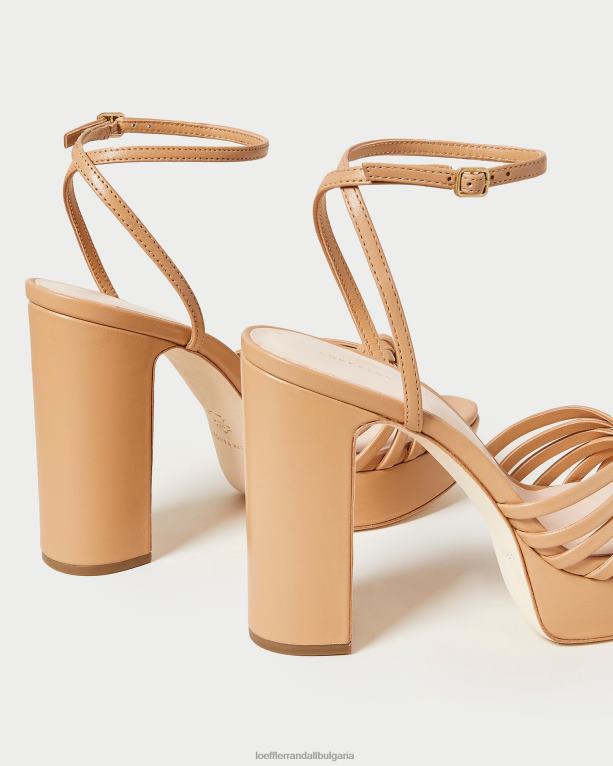 обувки дюна Loeffler Randall N248X39 Жени сандали на платформа с възел rivka