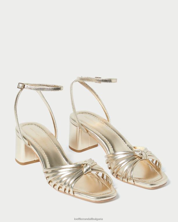 обувки шампанско Loeffler Randall N248X51 Жени оливия възел среден ток
