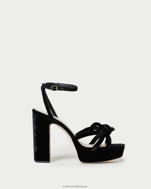 обувки черен Loeffler Randall N248X55 Жени melany платформа лък пета