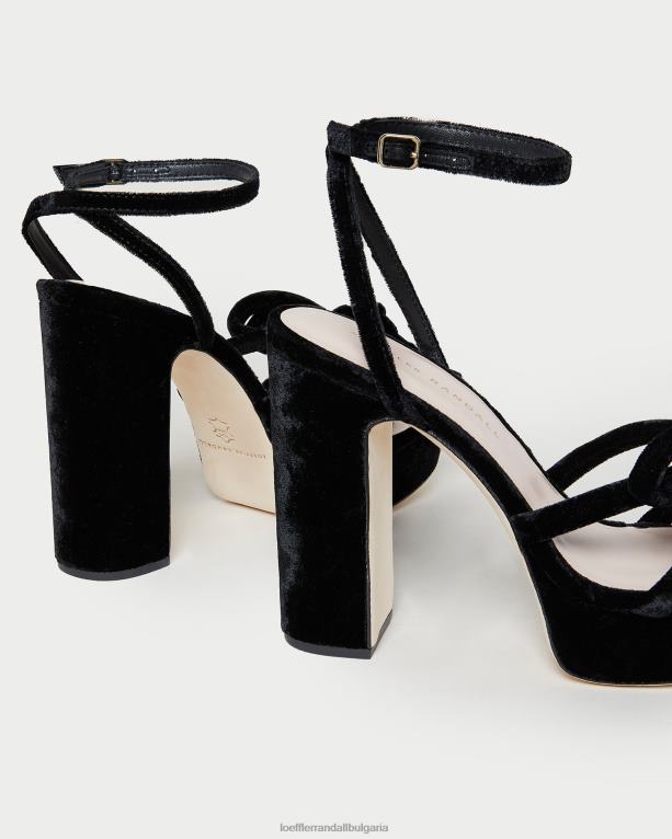 обувки черен Loeffler Randall N248X55 Жени melany платформа лък пета