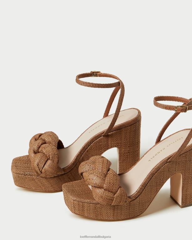 обувки кафяво Loeffler Randall N248X56 Жени фея платформа ток