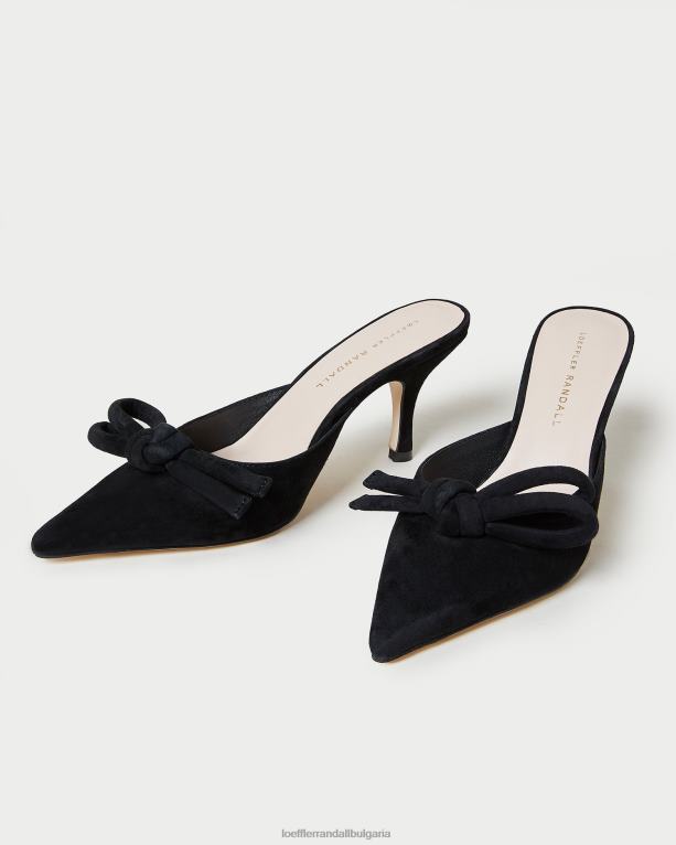 обувки черен Loeffler Randall N248X57 Жени amyra bow kitten mule