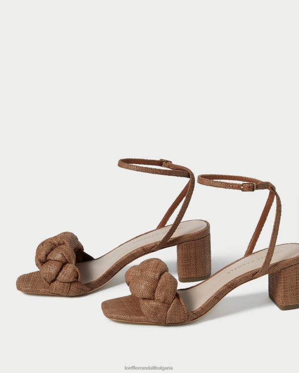 обувки кафяво Loeffler Randall N248X61 Жени аврил с нисък ток