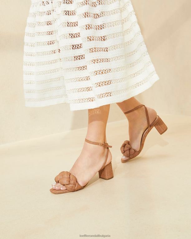 обувки кафяво Loeffler Randall N248X61 Жени аврил с нисък ток