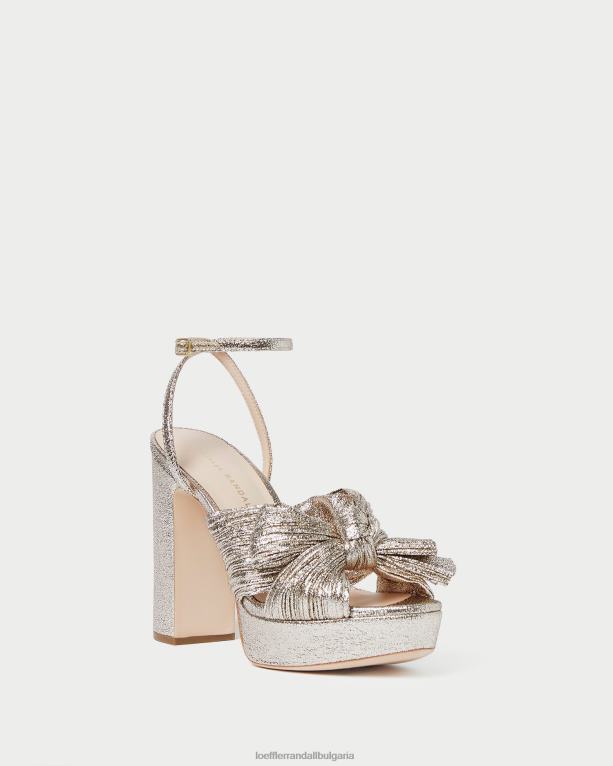 обувки шампанско Loeffler Randall N248X68 Жени natalia платформа лък ток