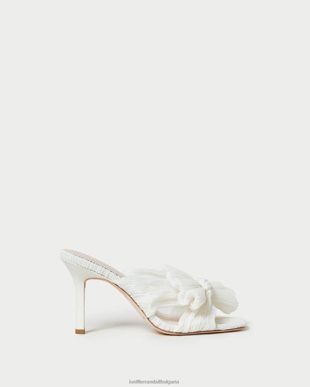 обувки перла Loeffler Randall N248X73 Жени claudia плисирано муле с лък