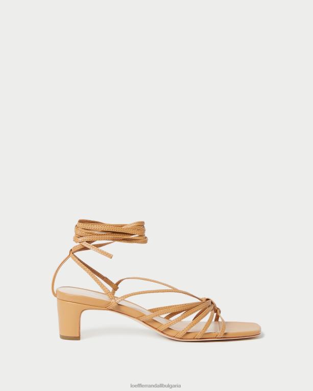 обувки пчелен мед Loeffler Randall N248X97 Жени лола възел с връзки на среден ток