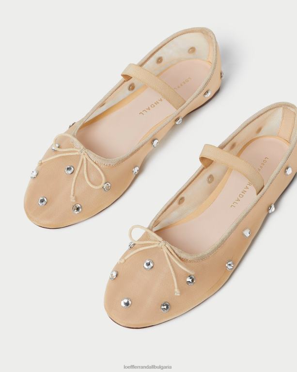 обувки карамел/прозрачен Loeffler Randall N248X299 Жени балет леони