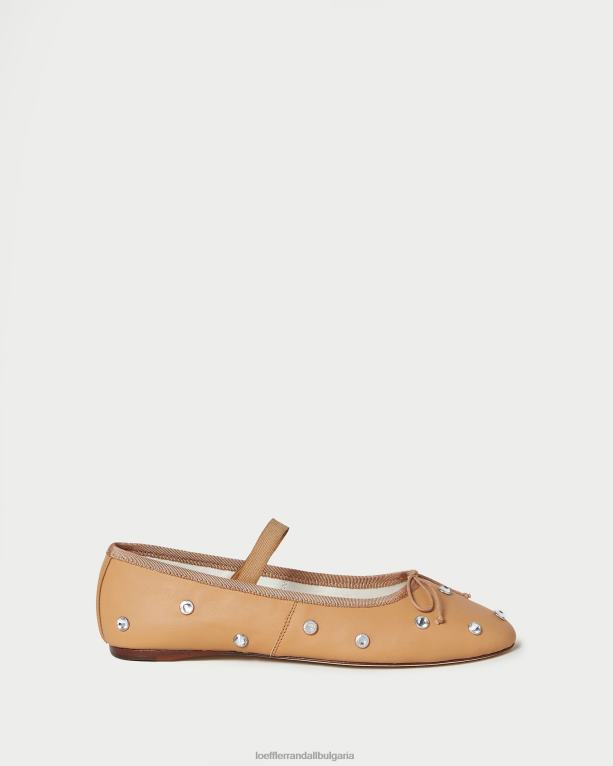 обувки карамел/кристал Loeffler Randall N248X303 Жени балет леони