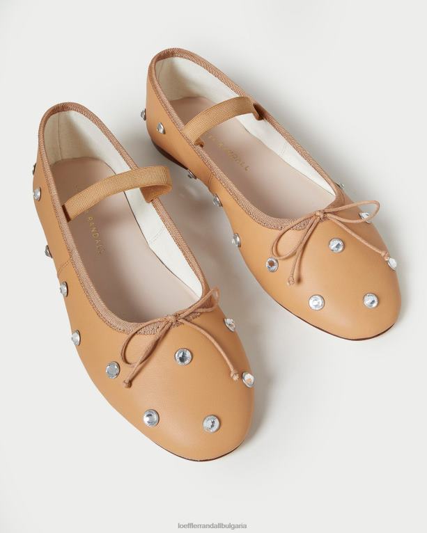 обувки карамел/кристал Loeffler Randall N248X303 Жени балет леони