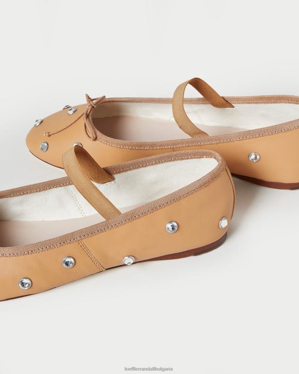 обувки карамел/кристал Loeffler Randall N248X303 Жени балет леони