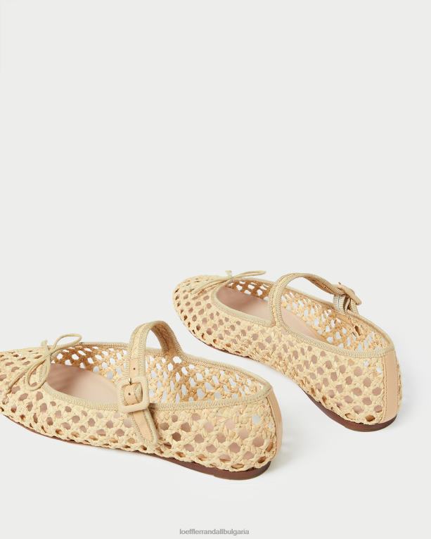 обувки естествено Loeffler Randall N248X304 Жени Киара Мери Джейн