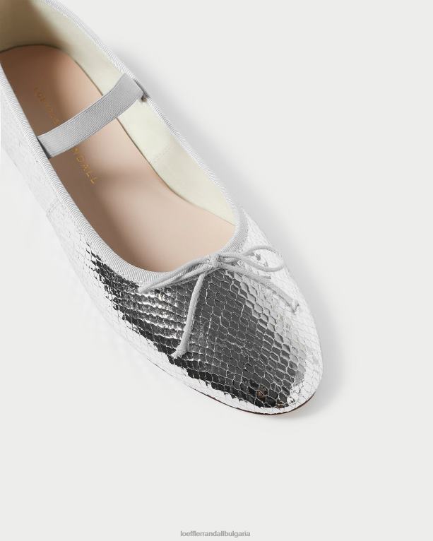 обувки сребро Loeffler Randall N248X309 Жени балет леони