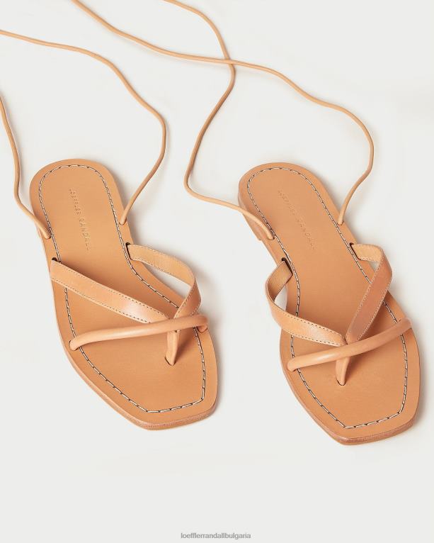 обувки пчелен мед Loeffler Randall N248X106 Жени сандал с прашка Lilla