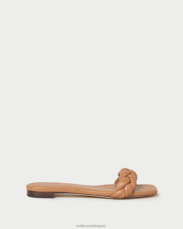 обувки тъмен пясък Loeffler Randall N248X107 Жени Джаксън плетен сандал