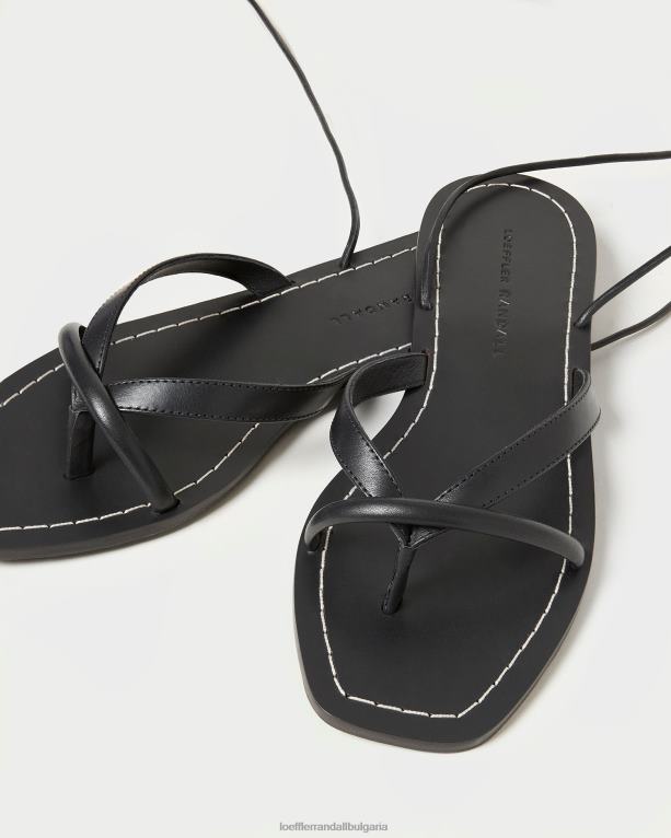 обувки черен Loeffler Randall N248X114 Жени сандал с прашка Lilla