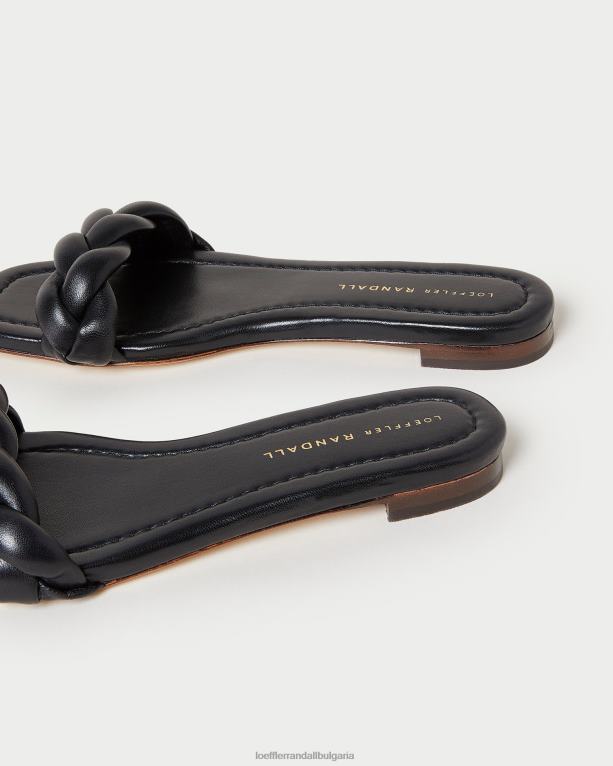 обувки черен Loeffler Randall N248X117 Жени Джаксън плетен сандал