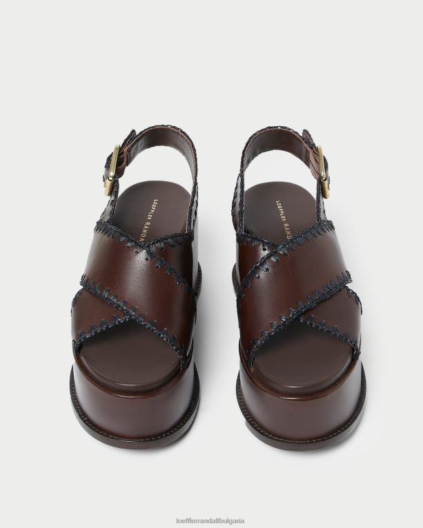 обувки еспресо/черно Loeffler Randall N248X129 Жени сандали на платформа mae