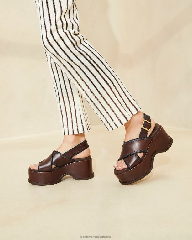 обувки еспресо/черно Loeffler Randall N248X129 Жени сандали на платформа mae