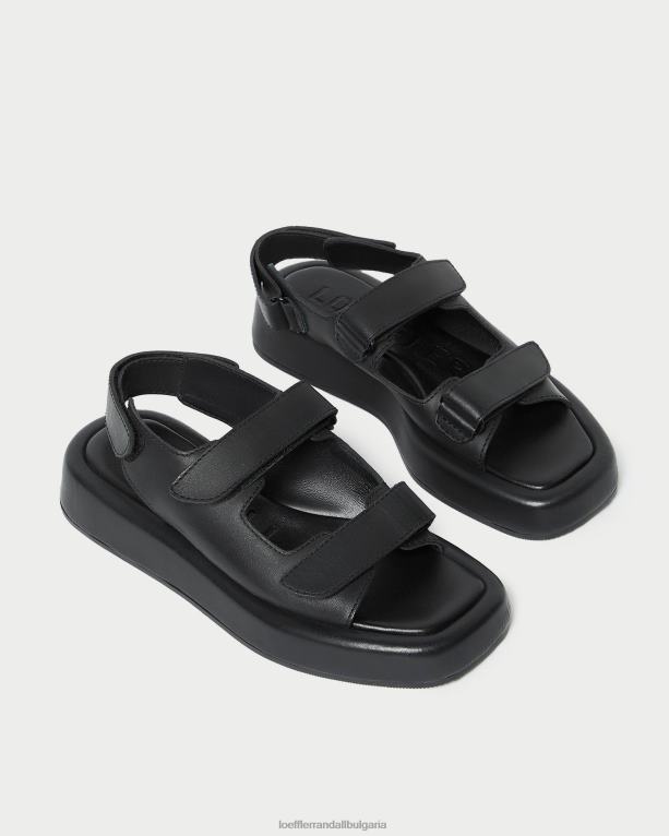 обувки черен Loeffler Randall N248X133 Жени сандали на платформа blaise